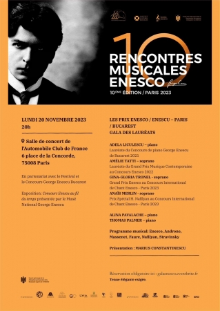 Concert - Gala Laureaților celei de a 10-a ediții Rencontres Musicales Enesco